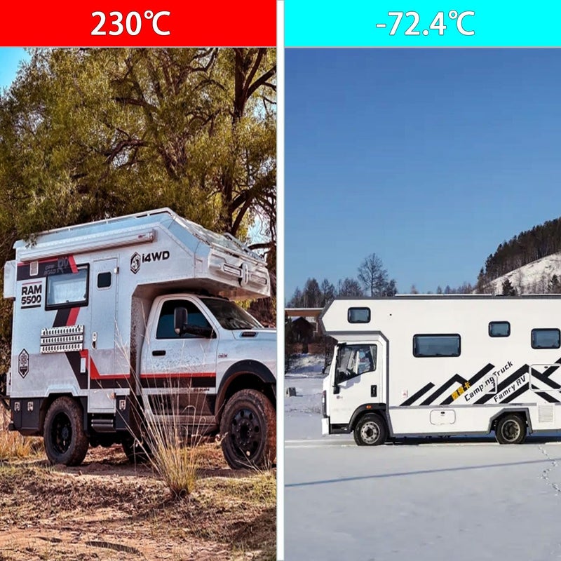 CHUANGSEED شريط سقف RV أبيض، 4 بوصة × 50 قدم، شريط مانع تسرب RV، شريط إصلاح سقف للتخييم، مانع تسرب سقف مقطورة، توقف تسرب سقف التخييم، مقاوم للأشعة فوق البنفسجية، مقاوم للعوامل الجوية، قارب - Image 4